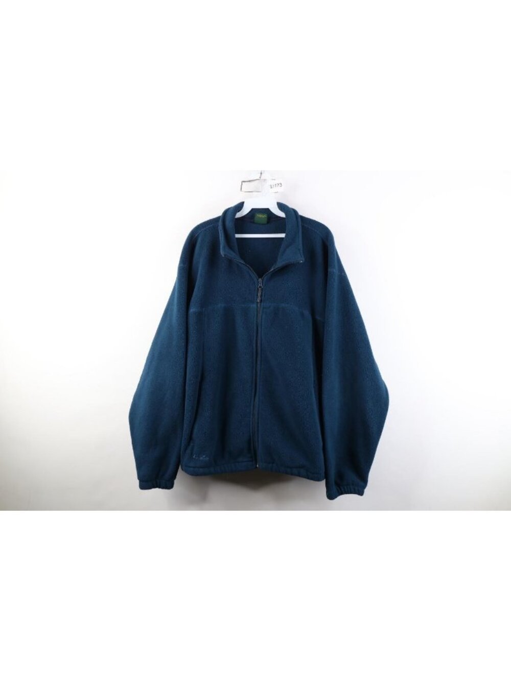 Vintage 90s Y2K Cabelas Mens Large Polartec Fleece Full Zip Bomber Jacket Blue